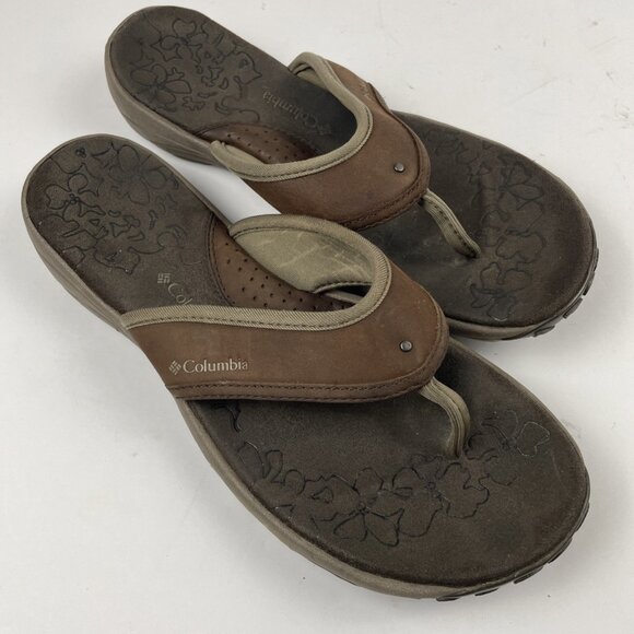 Columbia Kambi Land Sandal Women’s 8 Techlite Omni-Grip Flip Flop Thong Sport - Picture 1 of 10